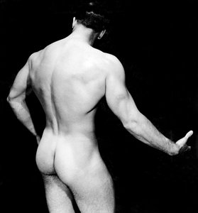 Naken Bodybuilder Back View, San Francisco, Kalifornien, ca 1950